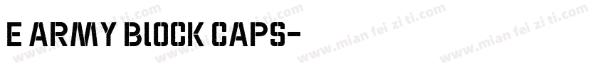 E Army Block Caps字体转换